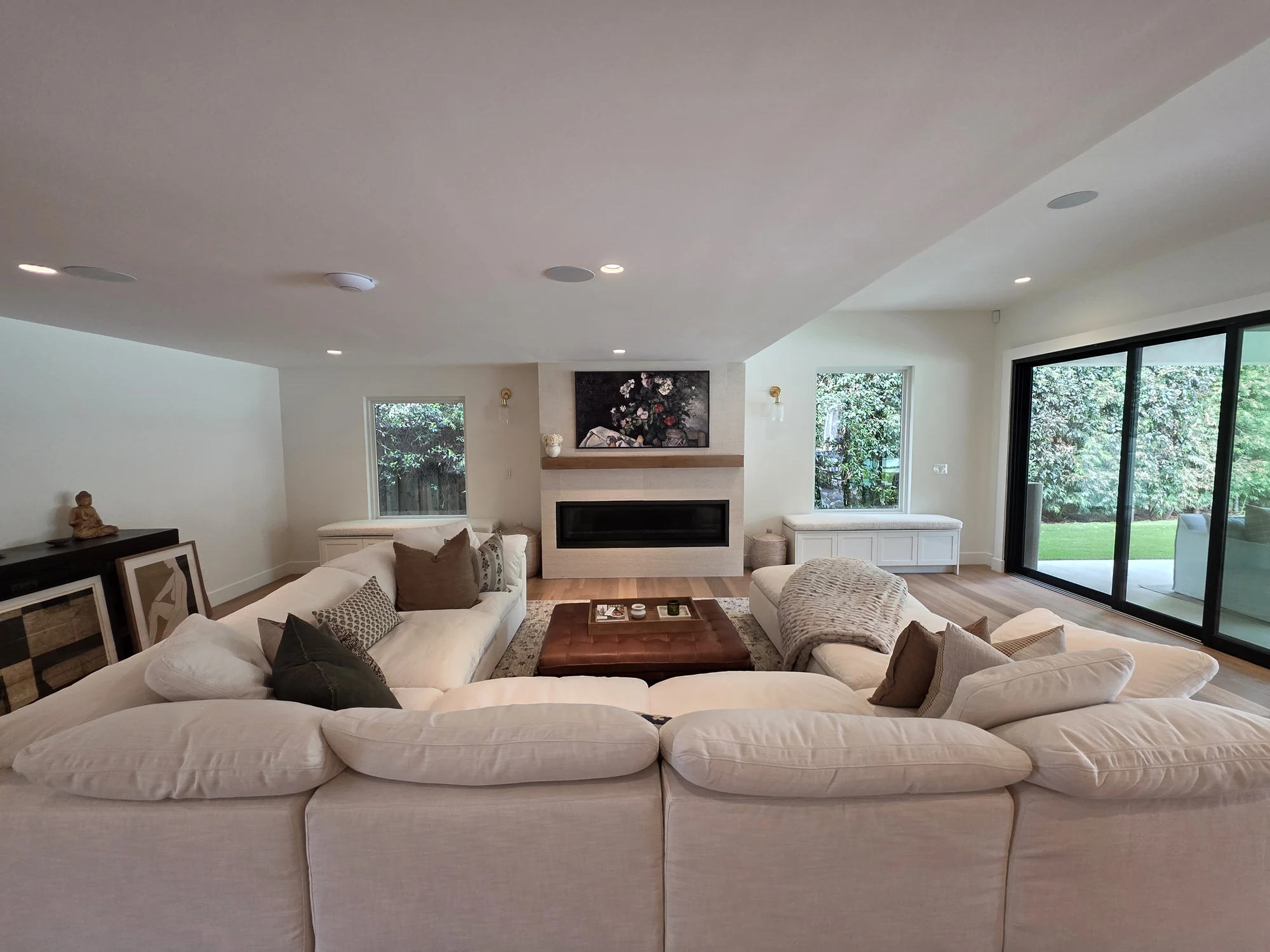 Completed living space adjoining The Garden House kitchen