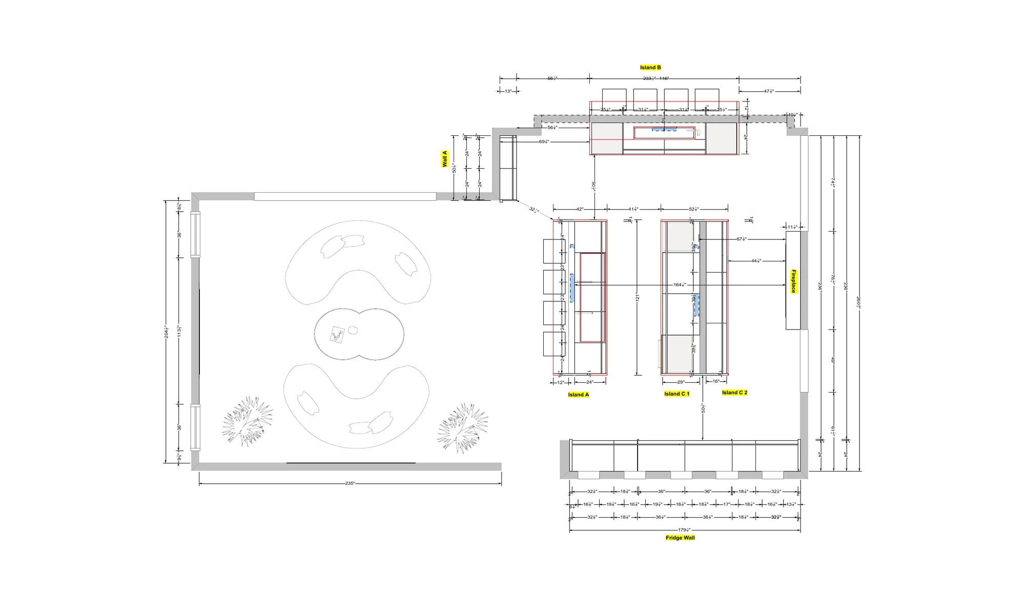 Kitchen layout — design documentation